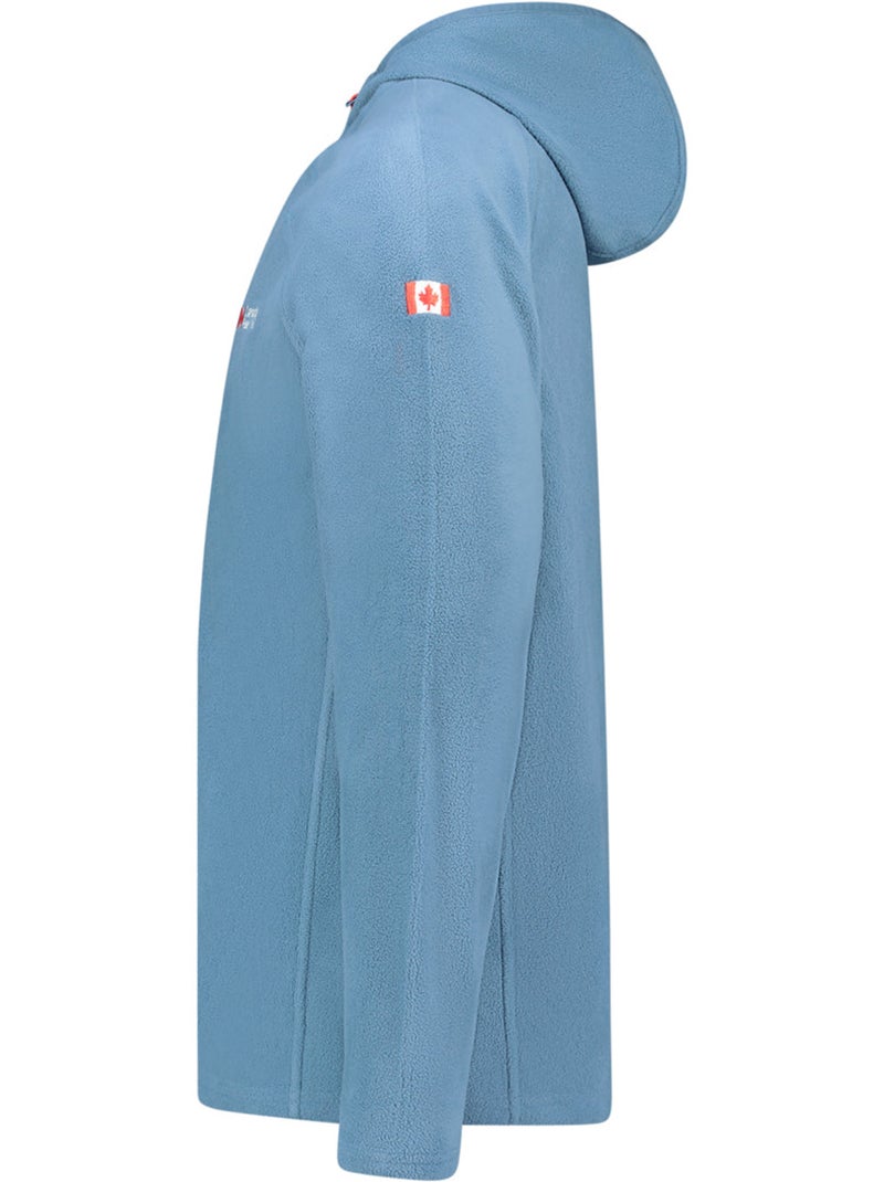 Chaqueta micropolar con capucha tugoodeak – canadian peak Azul petróleo - Kiabi