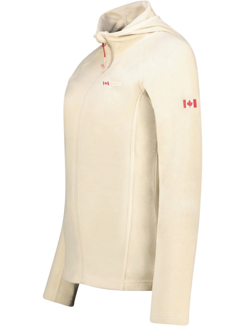 Chaqueta micropolar con capucha tugoodeak – canadian peak Blanco roto - Kiabi