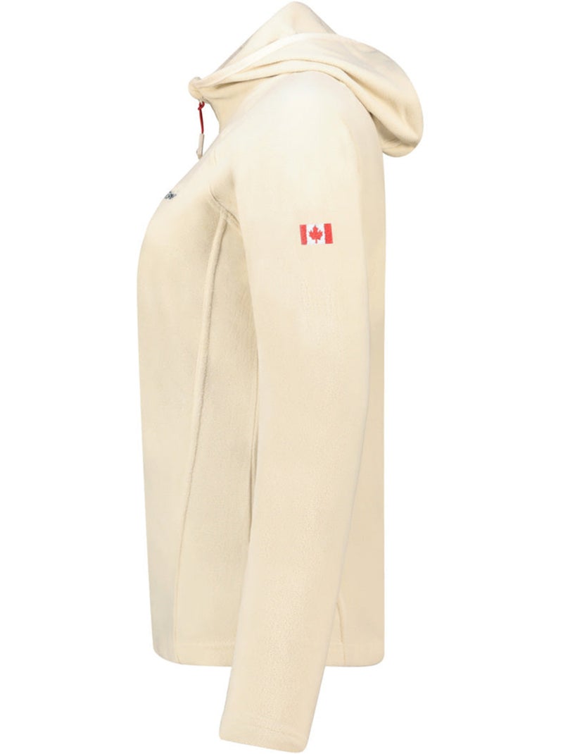Chaqueta micropolar con capucha tugoodeak – canadian peak Blanco roto - Kiabi