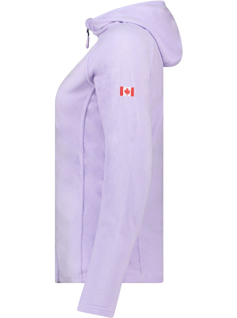 Chaqueta micropolar con capucha tugoodeak – canadian peak Malva chiaro - Kiabi
