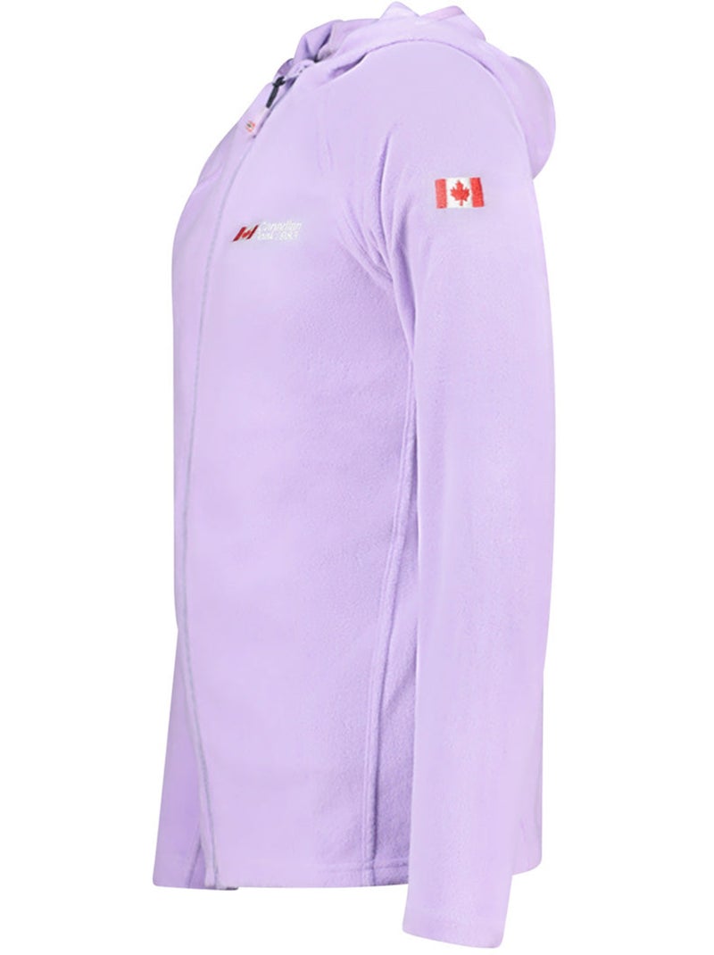 Chaqueta micropolar con capucha tugoodeak – canadian peak Malva chiaro - Kiabi