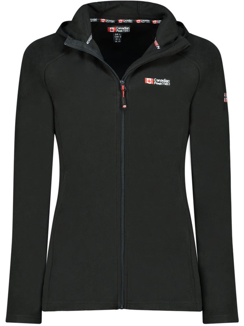 Chaqueta micropolar con capucha tugoodeak – canadian peak Negro - Kiabi