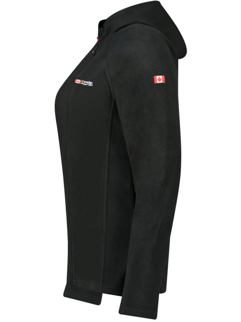 Chaqueta micropolar con capucha tugoodeak – canadian peak Negro - Kiabi