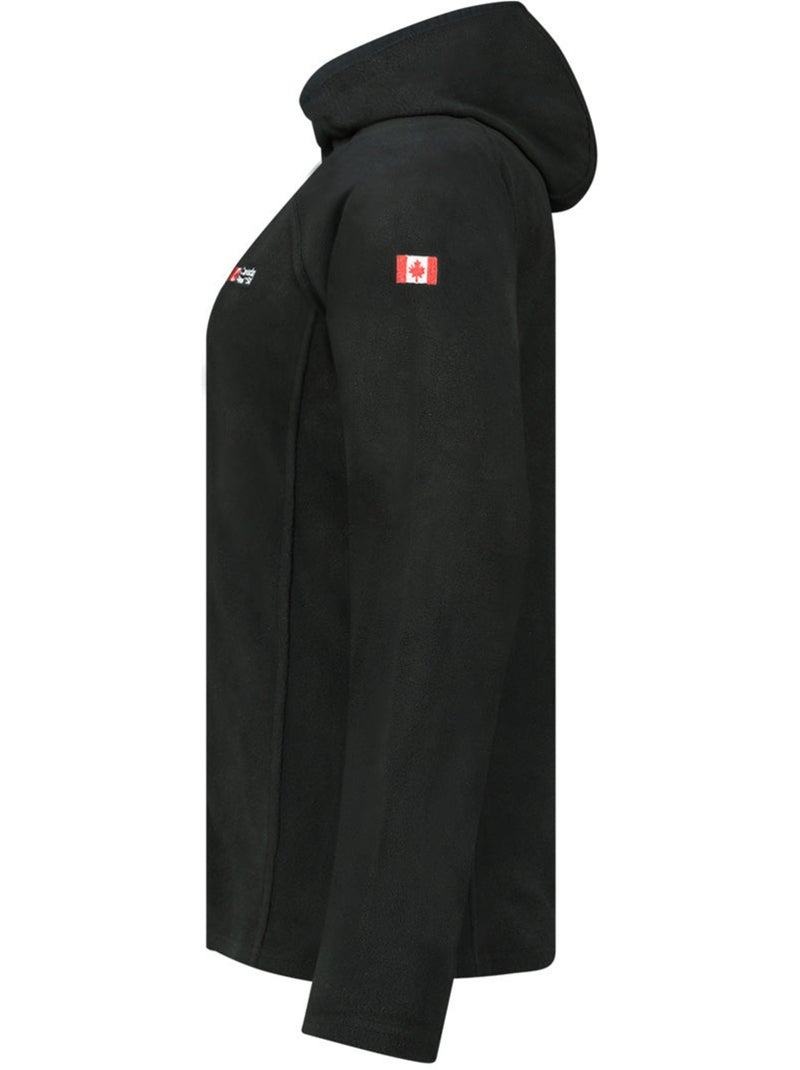 Chaqueta micropolar con capucha tugoodeak – canadian peak Negro - Kiabi