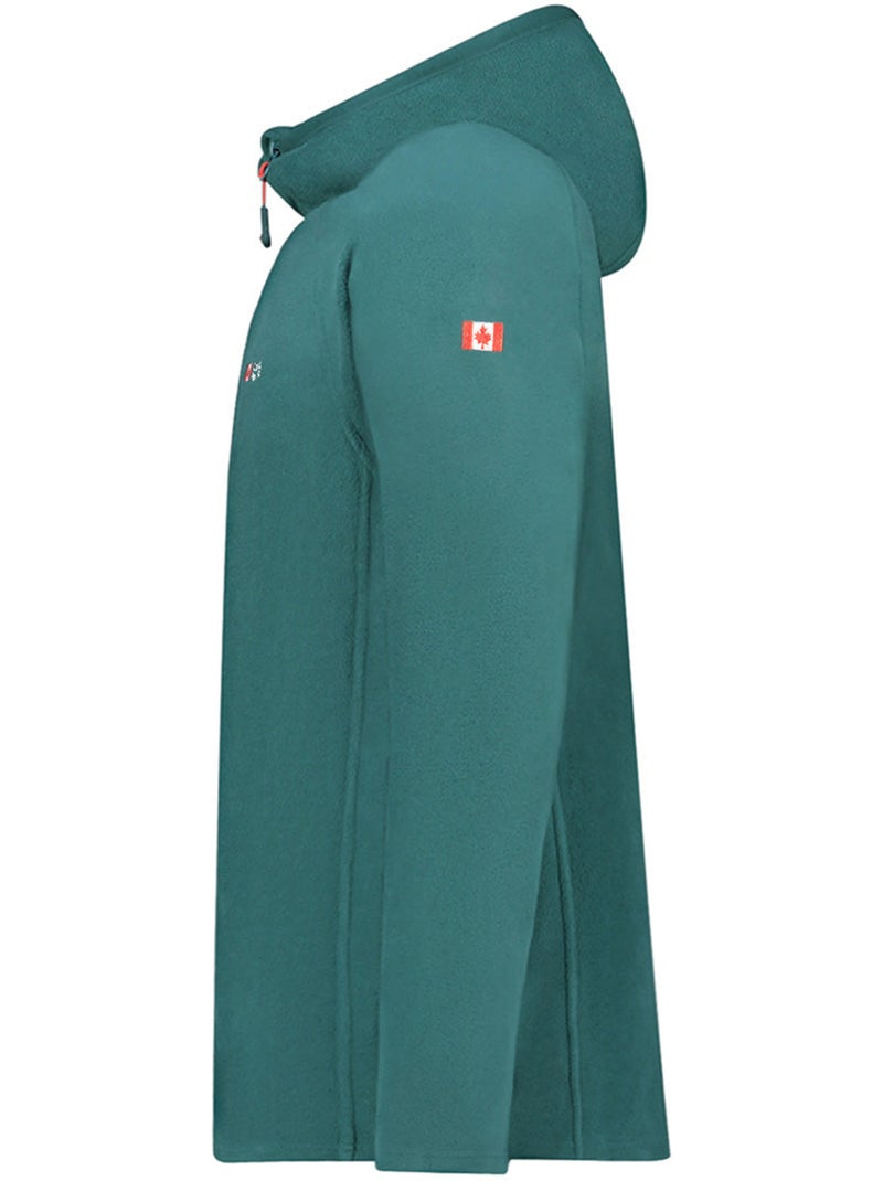 Chaqueta micropolar con capucha tugoodeak – canadian peak Verde oscuro - Kiabi