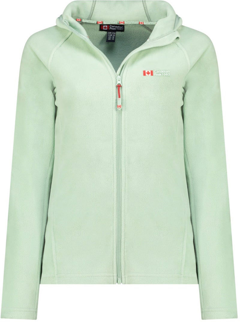 Chaqueta micropolar con capucha tugoodeak – canadian peak Verde pastel - Kiabi