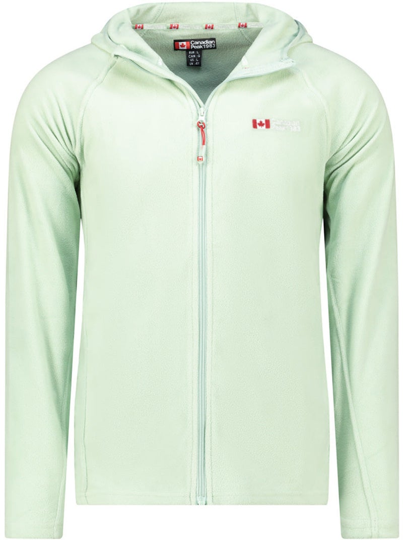 Chaqueta micropolar con capucha tugoodeak – canadian peak Verde pastel - Kiabi