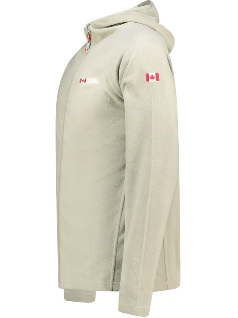 Chaqueta micropolar con capucha tugoodeak – canadian peak Verde salvia - Kiabi