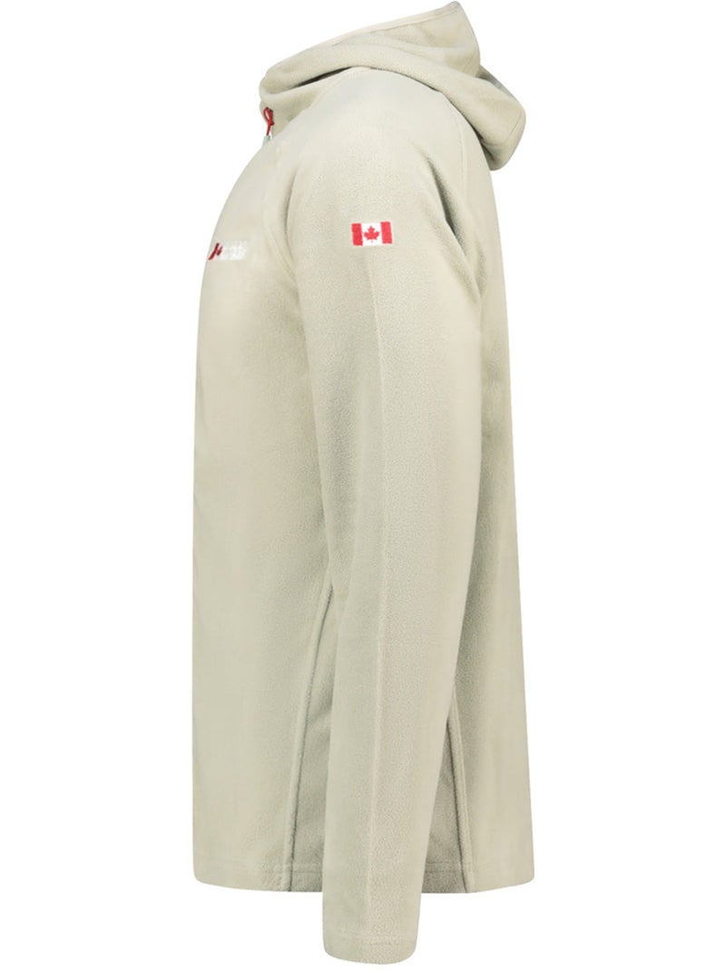 Chaqueta micropolar con capucha tugoodeak – canadian peak Verde salvia - Kiabi