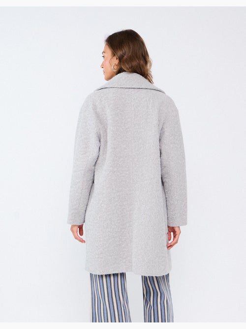 Chaqueta midi efecto bouclé, mo fashion - Kiabi Chaqueta midi efecto bouclé, mo fashion - Kiabi