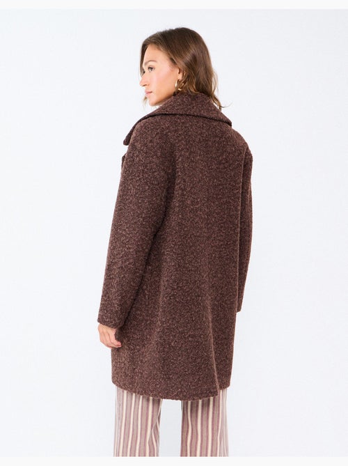 Chaqueta midi efecto bouclé, mo fashion - Kiabi Chaqueta midi efecto bouclé, mo fashion - Kiabi