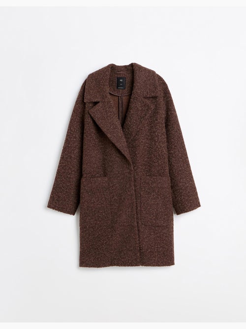 Chaqueta midi efecto bouclé, mo fashion - Kiabi Chaqueta midi efecto bouclé, mo fashion - Kiabi