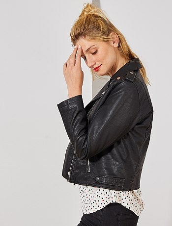 Chaqueta motera sintética - Kiabi