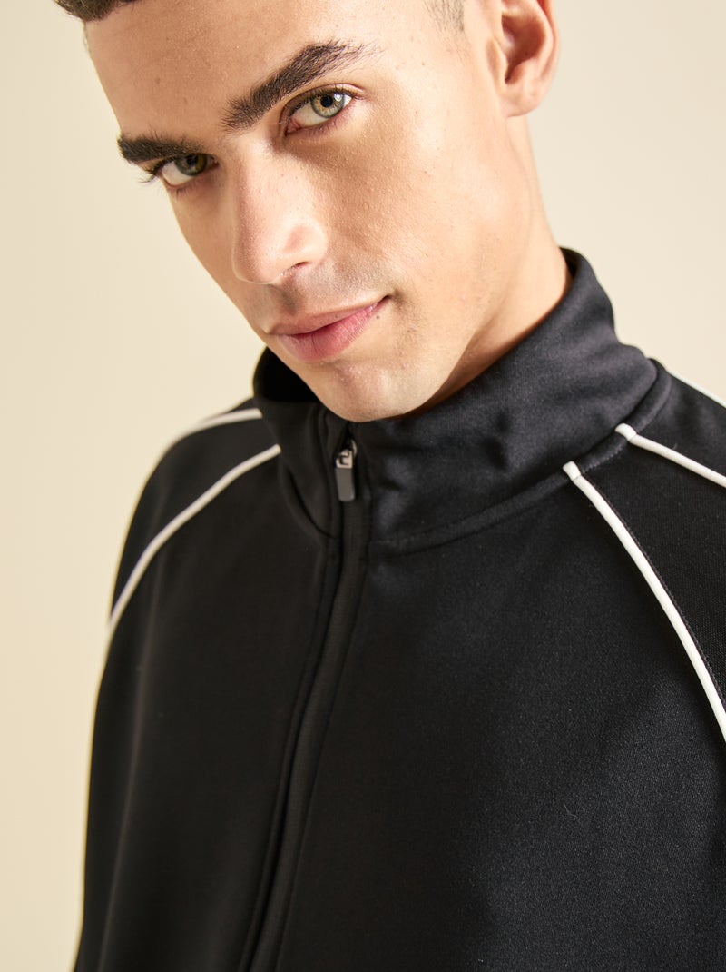 Chaqueta multideporte con cremallera - (ekstract) Negro - Kiabi