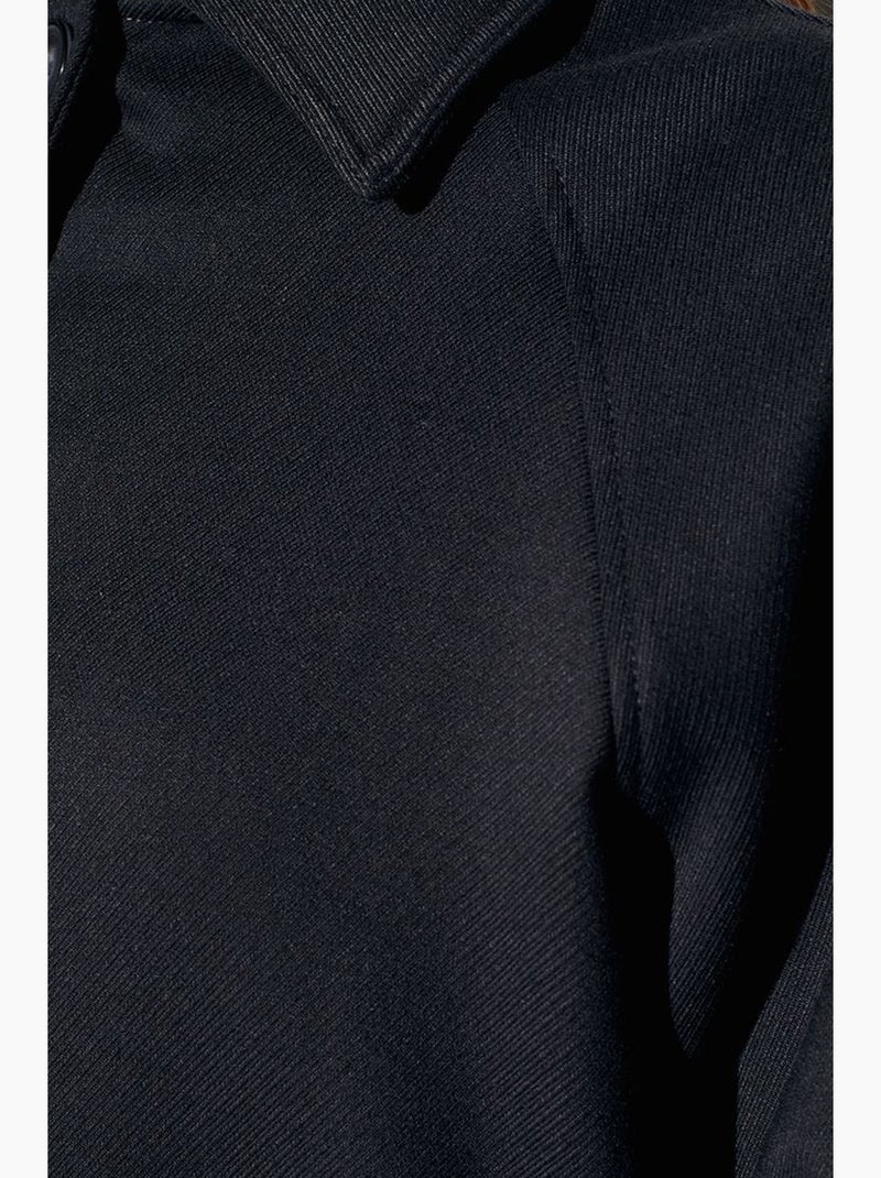Chaqueta oversize de tejido con efecto peluche con botones dilvin Negro - Kiabi