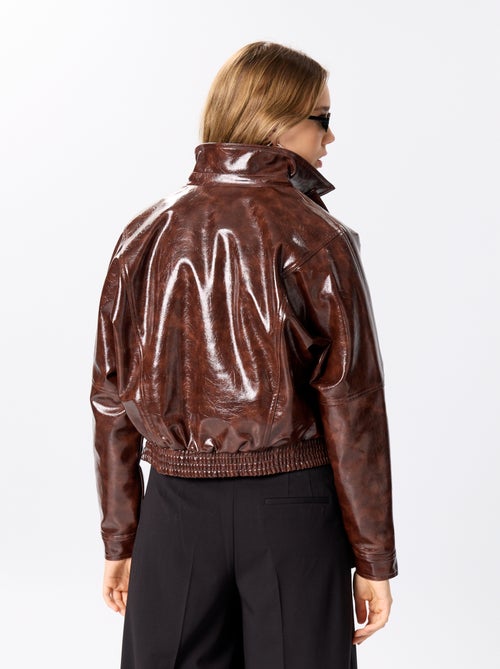 Chaqueta oversize de vinilo - Kiabi