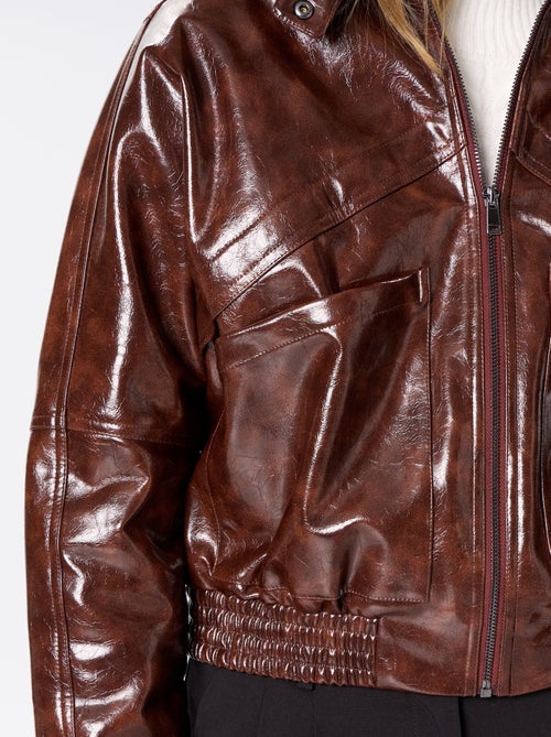 Chaqueta oversize de vinilo - Kiabi