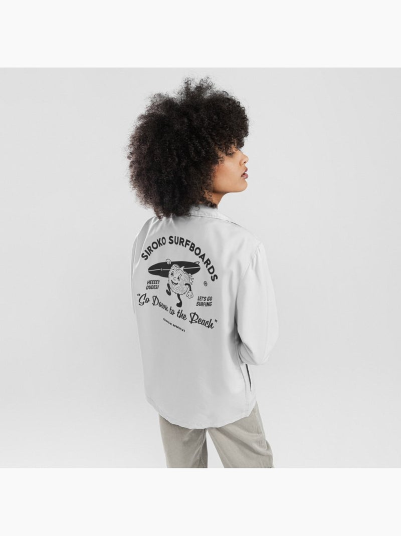 Chaqueta para mujer lifestyle mujer north shore-w Blanco Gris - Kiabi