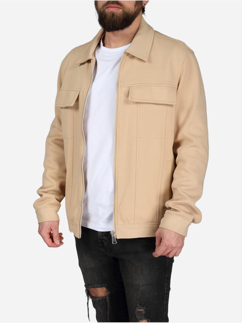Chaqueta para ponerse - Frilivin Camel - Kiabi
