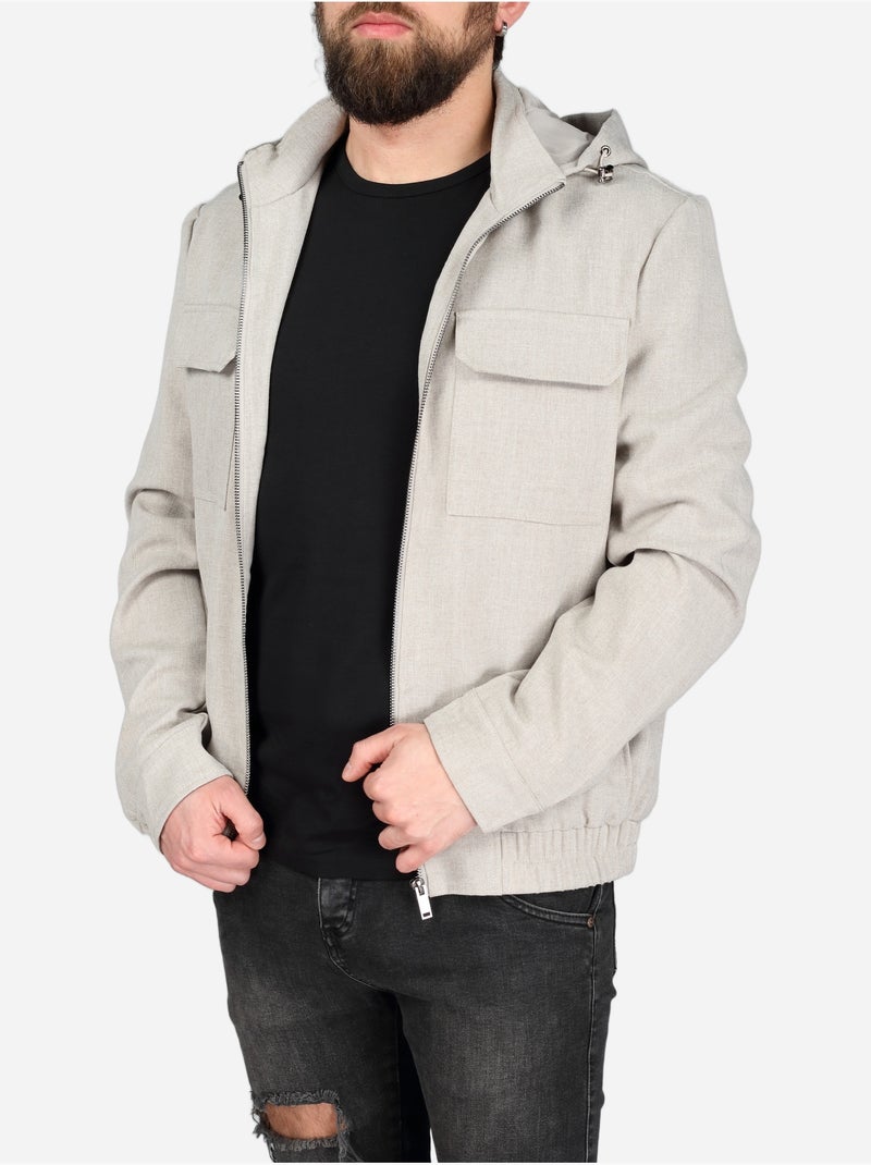 Chaqueta para ponerse - Frilivin Crema - Kiabi