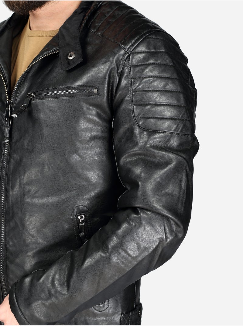 Chaqueta para ponerse - Mentex Negro - Kiabi