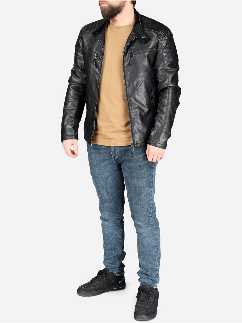 Chaqueta para ponerse - Mentex Negro - Kiabi