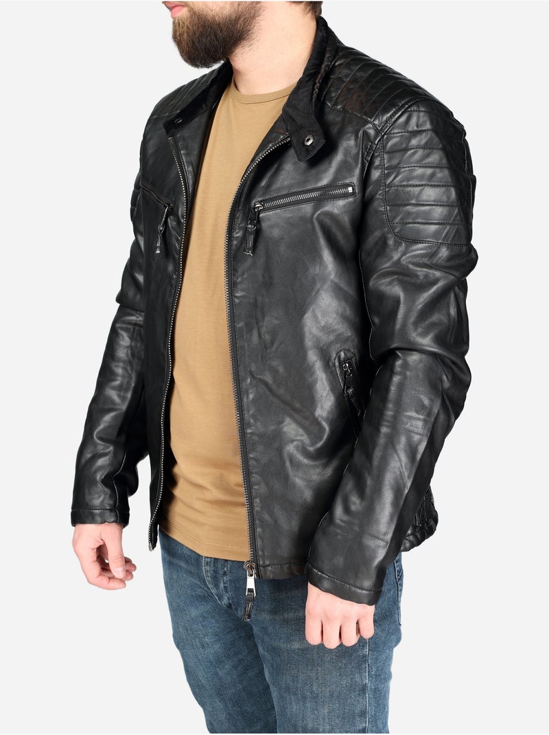 Chaqueta para ponerse - Mentex Negro - Kiabi