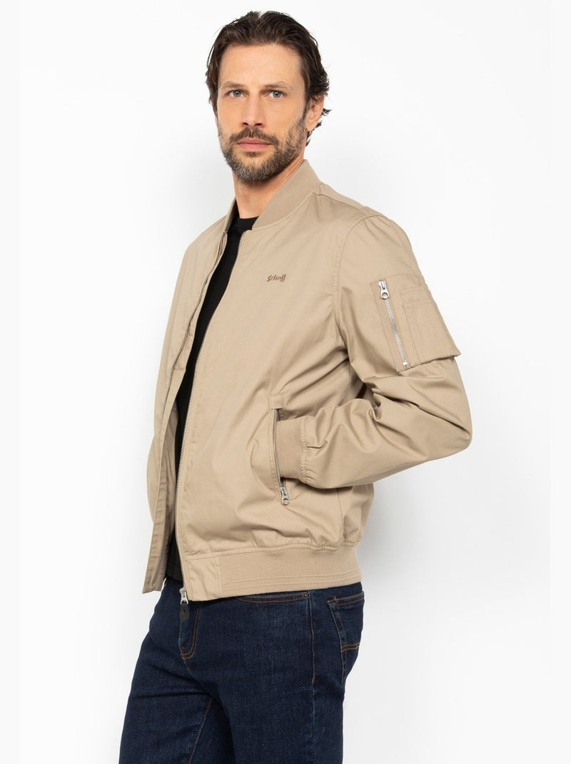 Chaqueta para ponerse - Schott Beige - Kiabi