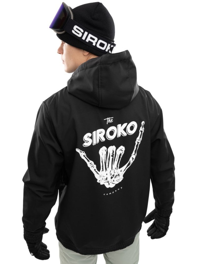 Chaqueta para snowboard/esquí hombre esquí y nieve hombre w1 shaka Negro - Kiabi