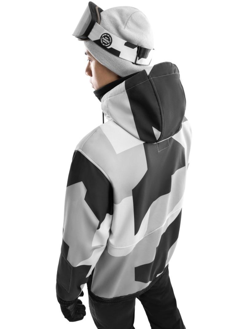 Chaqueta para snowboard/esquí hombre esquí y nieve hombre w1 tibet Blanco Gris - Kiabi