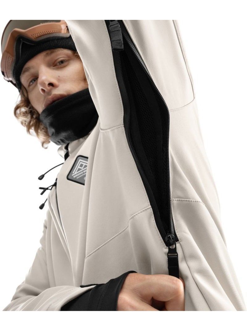 Chaqueta para snowboard/esquí hombre esquí y nieve hombre w2 cerro Beige - Kiabi