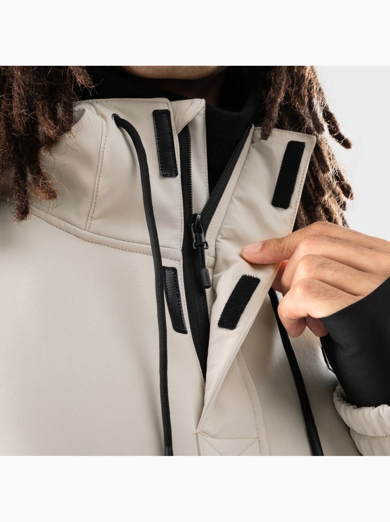 Chaqueta para snowboard/esquí hombre esquí y nieve hombre w3 haboob Beige - Kiabi