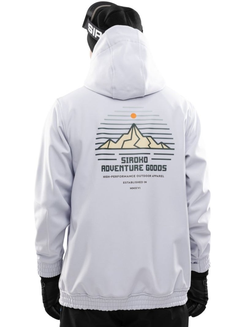 Chaqueta para snowboard/esquí hombre esquí y nieve hombre w3 lhotse Blanco Gris - Kiabi