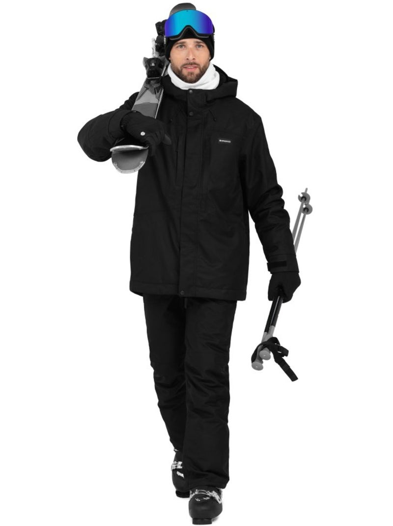 Chaqueta para snowboard/esquí hombre esquí y nieve hombre w4 vostock Negro - Kiabi