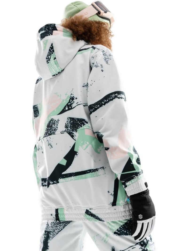 Chaqueta para snowboard/esquí mujer esquí y nieve mujer w1-w delirium Blanco - Kiabi