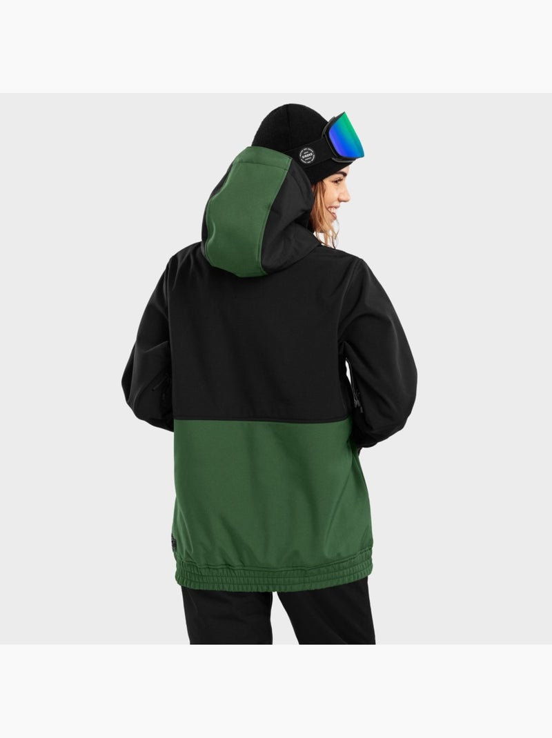Chaqueta para snowboard/esquí mujer esquí y nieve mujer w1-w evergreen Negro - Kiabi
