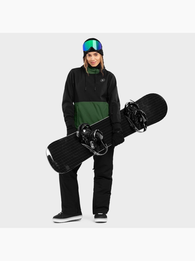 Chaqueta para snowboard/esquí mujer esquí y nieve mujer w1-w evergreen Negro - Kiabi