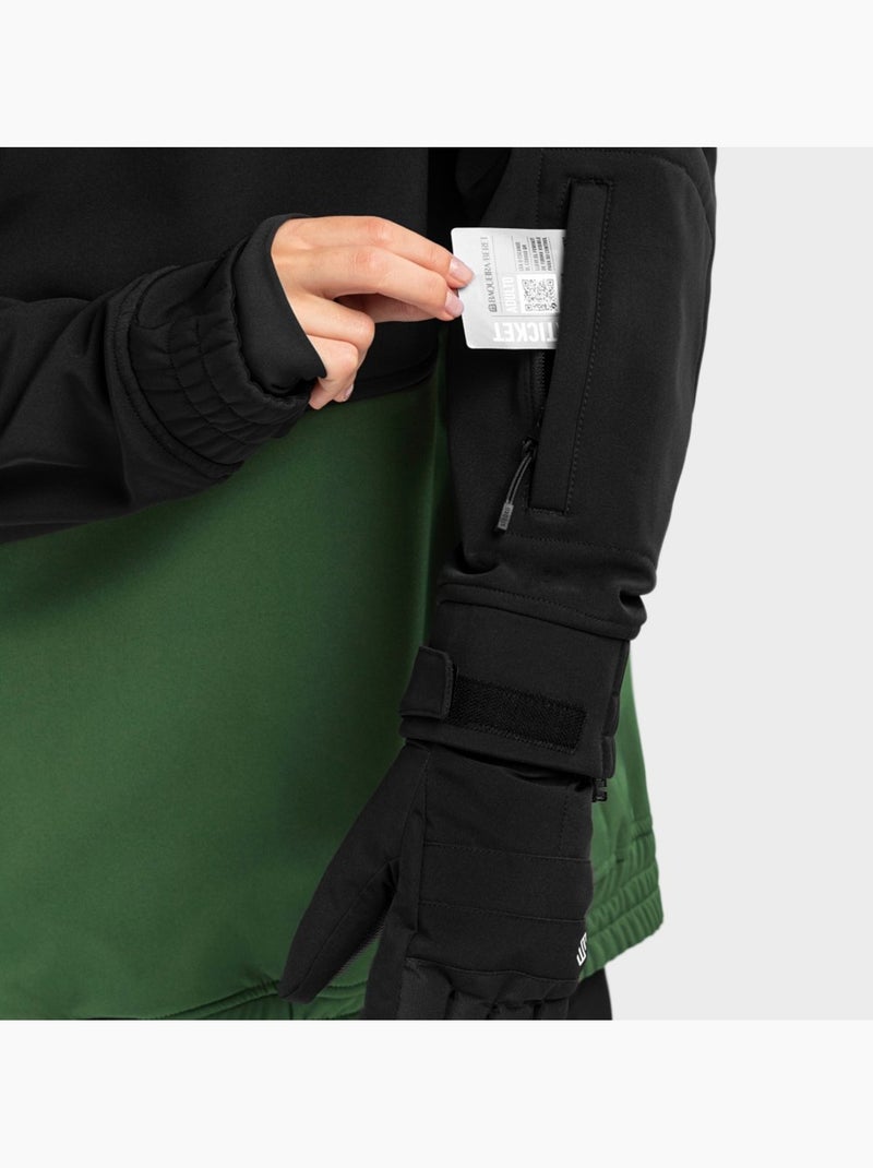 Chaqueta para snowboard/esquí mujer esquí y nieve mujer w1-w evergreen Negro - Kiabi