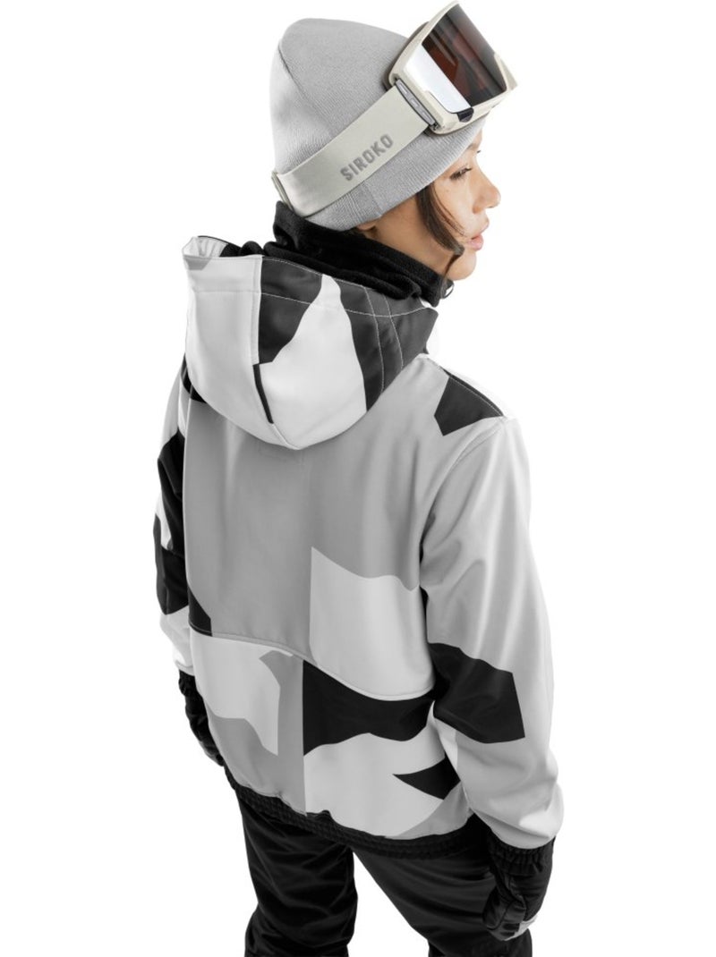 Chaqueta para snowboard/esquí mujer esquí y nieve mujer w1-w tibet Blanco Gris - Kiabi