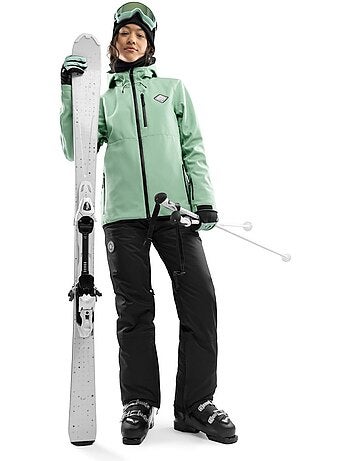 Chaqueta para snowboard/esquí mujer esquí y nieve mujer w2-w emerald