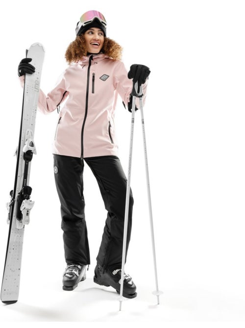 Chaqueta para snowboard/esquí mujer esquí y nieve mujer w2-w pastel - Kiabi Chaqueta para snowboard/esquí mujer esquí y nieve mujer w2-w pastel - Kiabi