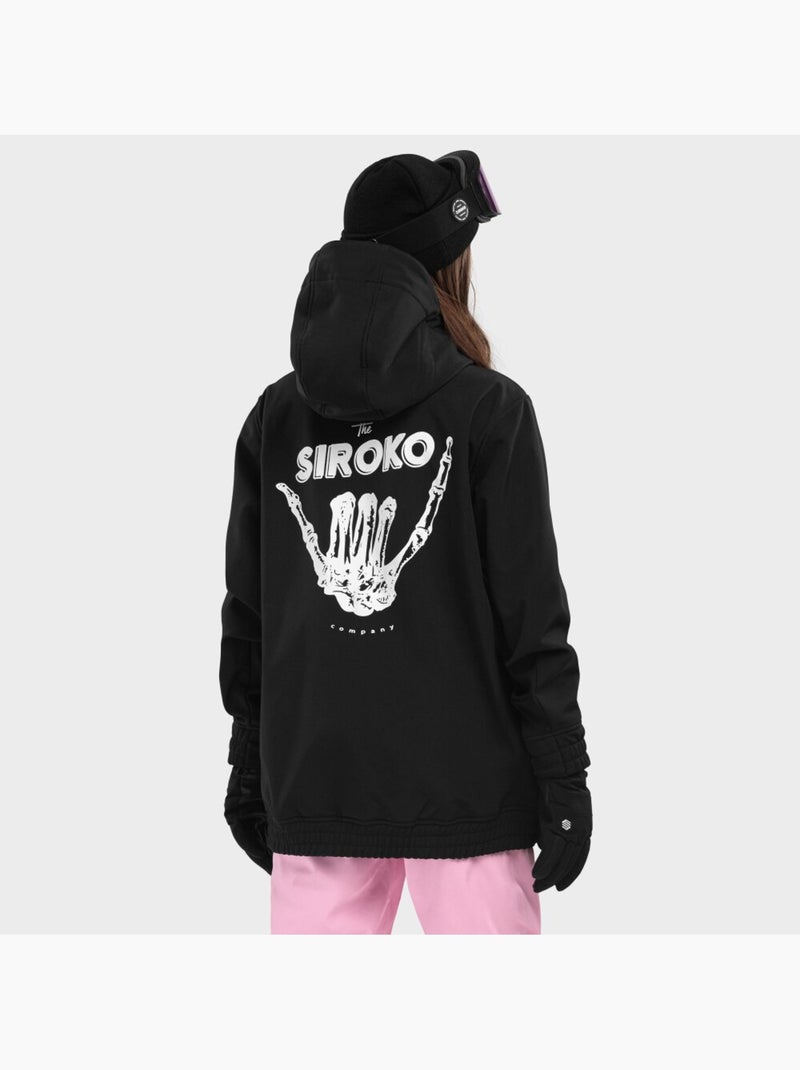 Chaqueta para snowboard/esquí mujer esquí y nieve mujer w3-w north ice Negro - Kiabi