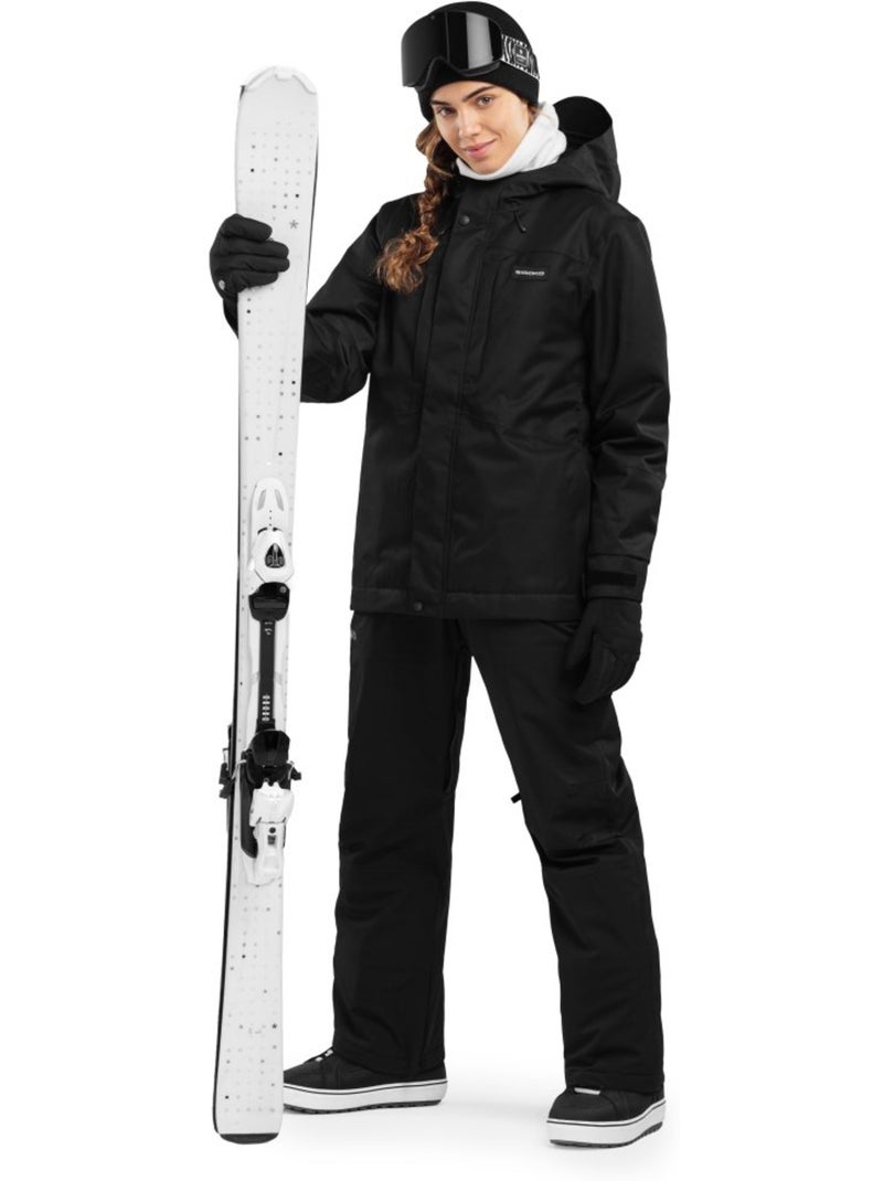 Chaqueta para snowboard/esquí mujer esquí y nieve mujer w4-w vostock Negro - Kiabi