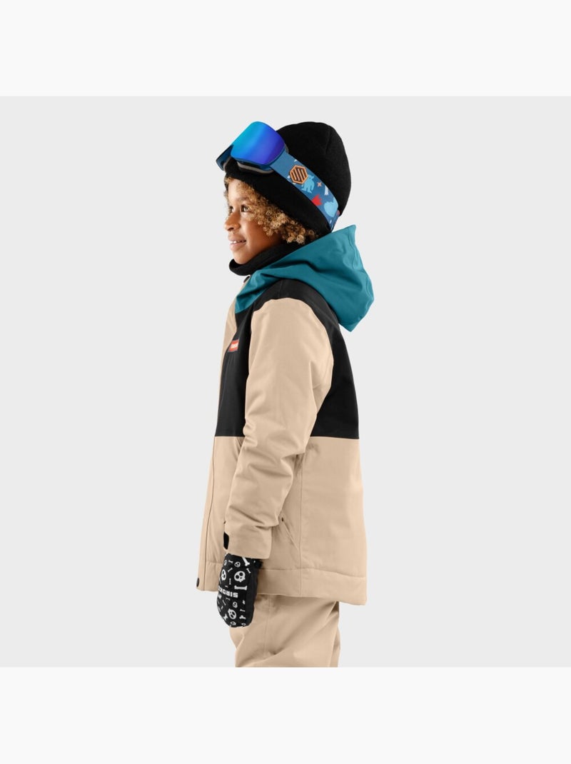 Chaqueta para snowboard/esquí niño esquí y nieve niños y niñas kw1 vista Negro - Kiabi