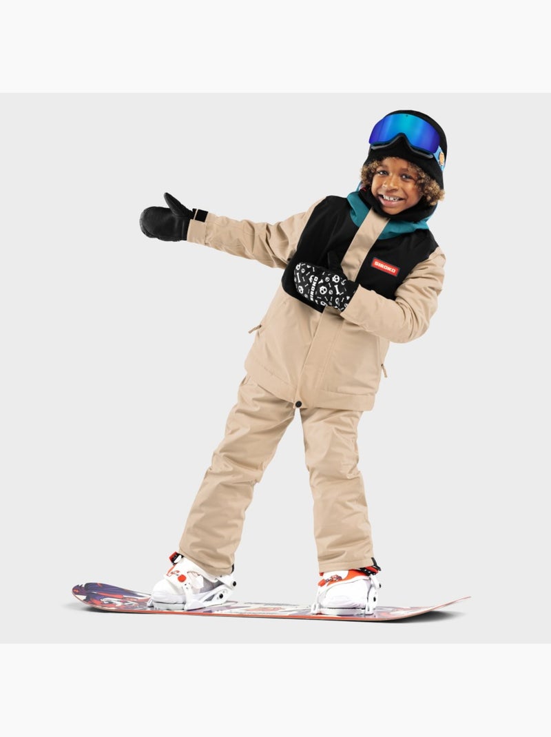 Chaqueta para snowboard/esquí niño esquí y nieve niños y niñas kw1 vista Negro - Kiabi