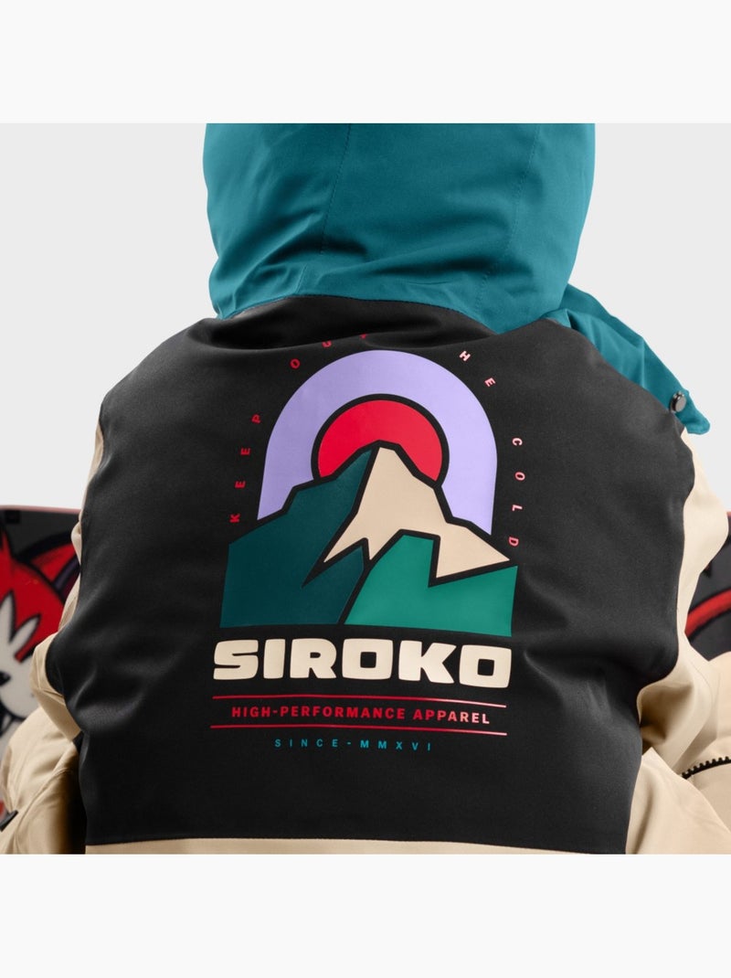 Chaqueta para snowboard/esquí niño esquí y nieve niños y niñas kw1 vista Negro - Kiabi