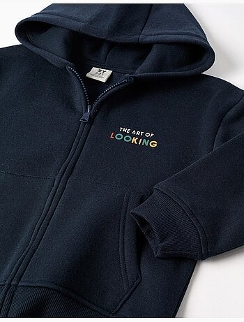 Chaqueta perchado con capucha y estampado Be Spontaneous