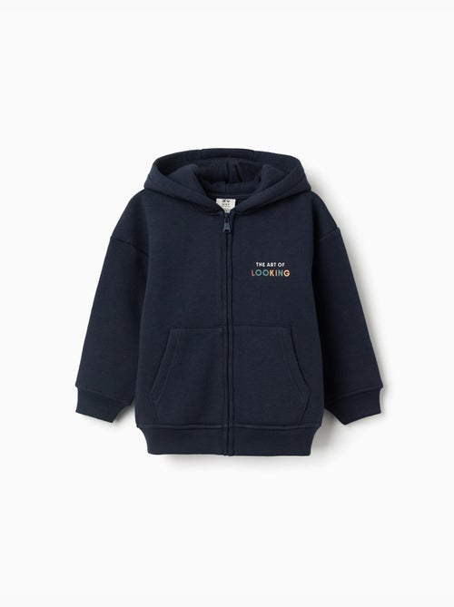 Chaqueta perchada con capucha y estampado Art of Looking - Kiabi