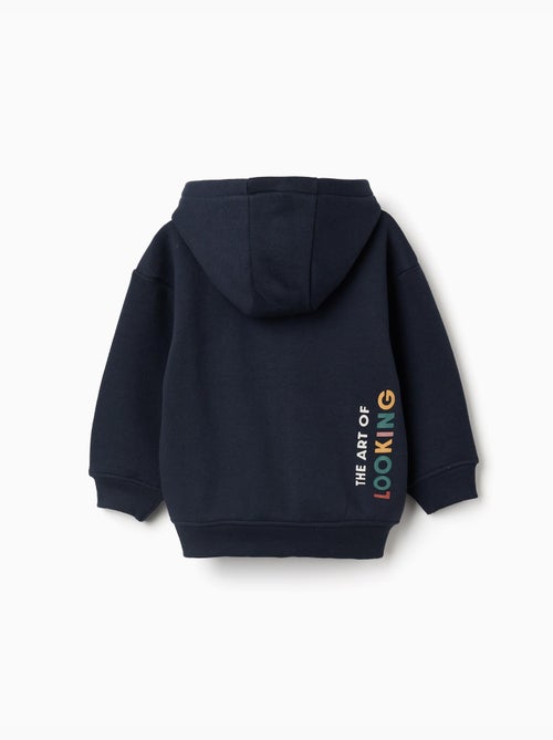 Chaqueta perchada con capucha y estampado Art of Looking - Kiabi