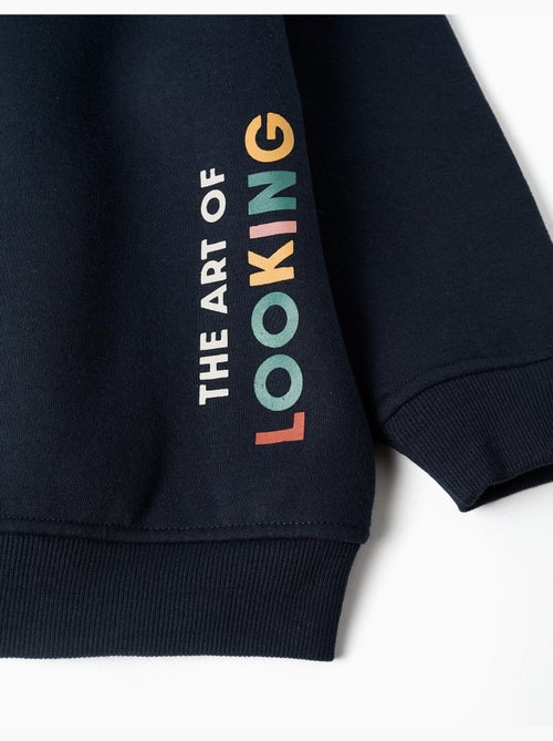Chaqueta perchada con capucha y estampado Art of Looking - Kiabi